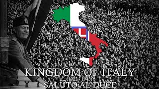 quotSaluto al Ducequot  Italian Fascist Propaganda Song 1936 [upl. by Persons190]