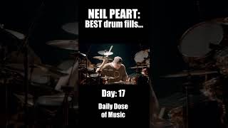 Neil Peart BEST drum fills  Daily Dose of Music  neilpeart drumfill rush [upl. by Eissim]