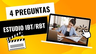 Preguntas en castellano IBT RBT [upl. by Jenine]