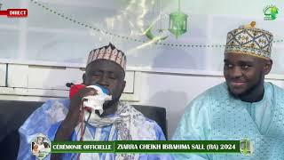 🚨CÉRÉMONIE OFFICIELLE DE LA ZIARRA ANNUELLE CHEIKH IBRAHIMA SALL RA 2024 [upl. by Zzaj]