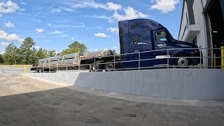 015 Cartersville Georgia Pipe Load  Flatbed Trucking [upl. by Calvin]