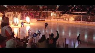 Saginaw Spirit Take the Ice and Flint Firebirds Intro for Game 3 of the Playoffs [upl. by Akeem]