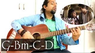 Gazab Ka Hai Din  Jubin Nautiyal  Guitar Lesson  Easy  No Capo [upl. by Motch]