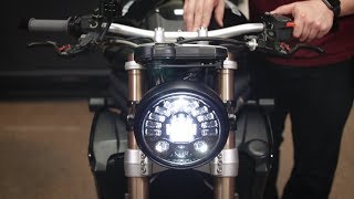 Speed Triple Single Headlight Conversion Installation [upl. by Sievert]