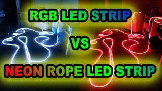 SMD 5050 Buying Guide Neon Rope Led vs RGB Multi Color Led Strip [upl. by Hoban]