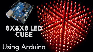 How to make 8x8x8 LED CUBE using arduino [upl. by Dazraf]