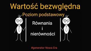 Równania i nierówności z wartością bezwzględną zakres podstawowy [upl. by Onaicram]