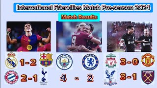 PreSeason 202425 friendlies MatchReal Madrid vs Barcelona Liverpool vs Manchester United [upl. by Ariahaj]