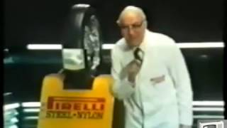 Classic Ads Pirelli Tyres with Professor Stanley Unwin [upl. by Anwahsiek]