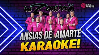 ANSIAS DE AMARTE KARAOKE LOS ZEMVERS [upl. by Daitzman]