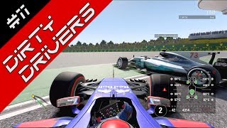 Dirty Drivers amp Awesome Overtakes F1 2017 11 [upl. by Nylikcaj]