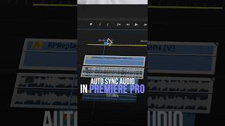 Auto Sync Audio in Premiere Pro Tutorial [upl. by Eniamor]