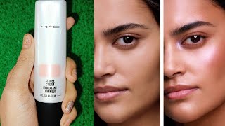 Mac strobe cream review  Mac strobe cream pinklite  How to use a mac strobe cream  Strobe cream [upl. by Towroy]