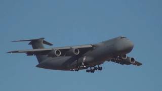 RC135 and C5 arrival for Aviation Nation [upl. by Hanaj308]