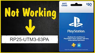 How to Fix Issues With PlayStation Gift Card Codes  not working error cant be redeemed no funds [upl. by Nylirahs615]