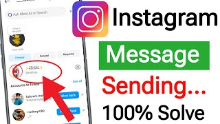 Instagram Messages Sending Problem Today  Instagram Message pending problem solved [upl. by Skipper76]