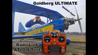 Goldberg ULTIMATE 10300 Biplane amp Magnum XL 15cc amp Radiolink AT10II transmitter Test Maiden flight [upl. by Foote]