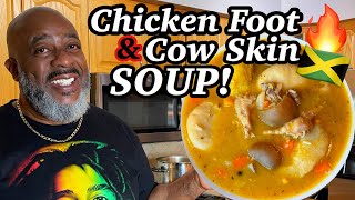 How to make Chicken Foot amp Cow Skin Soup Deddys Kitchen [upl. by Setsero]