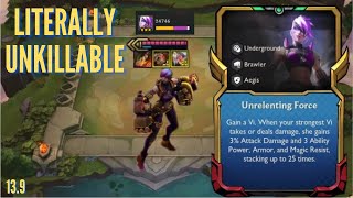 2 radiant and a ornn item make my unrelenting force Vi unkillable  tft set 85 ranked double up [upl. by Jasun]