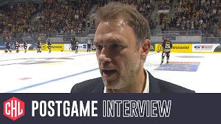 Postgame interviews Rouen Dragons  Lahti Pelicans [upl. by Kram]