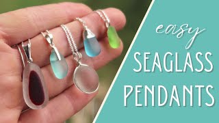 5 quick ways to make STUNNING seaglass jewellery [upl. by Satterlee276]