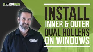 How to install inner and outer dual roller blinds on your windows [upl. by Notnilk]