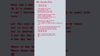 quotNew Day Has Comequot Céline Dion Lyrics [upl. by Uel]