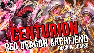 CENTURION RED DRAGON ARCHFIEND DECK amp COMBO  MASTER DUEL [upl. by Fabiola604]