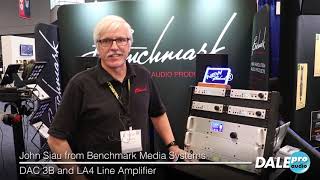 Dale Pro Audio  Benchmark DAC3 B and LA4 at AES 2018 [upl. by Eiznyl]