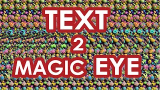 How to create Stereogram from TEXT in 4 minutes  Magic Eye [upl. by Ace]