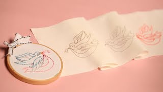 Three Ways to Transfer Embroidery Patterns [upl. by Russian751]