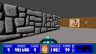 Wolfenstein 3D  Episode 4 Floor 9 [upl. by Quackenbush61]