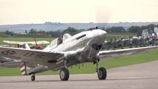 Curtis P40C WarhawkTomahawk  Duxford Battle of Britain Airshow 2017 [upl. by Pren988]