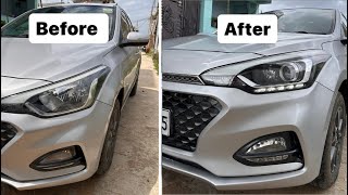 Hyundai Elite i20 Asta 2018 Projector Headlamps Installation 😍🔥 Full video  Anurag Imley Vlogs [upl. by Refennej371]