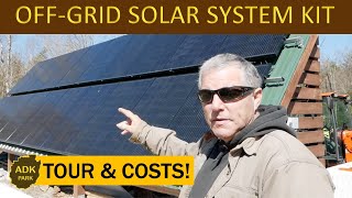 TOUR of our OFFGRID SOLAR POWER System amp What it COST [upl. by Tnirb]