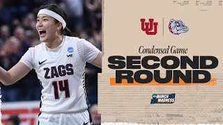 Gonzaga vs Utah  Second Round NCAA tournament extended highlights [upl. by Janela]