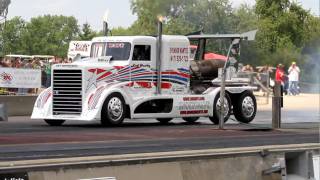 SHOCKWAVE SEMI JET TRUCK MELTDOWN DRAGS BYRON DRAGWAY [upl. by Adela519]