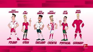 Bundesliga stars to the Euro Cup [upl. by Yblehs]