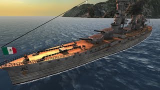 BATTLE OF WARSHIP IJN FUSO ACORAZADO JAPONÉS [upl. by Ititrefen631]