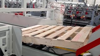 ZZCHRYSO American Wooden Pallet Making Machine for Stringer Pallets [upl. by Akcirret]