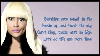 Nicki Minaj Starships lyrics Clean Version [upl. by Eniamzaj]