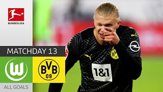 VfL Wolfsburg  Borussia Dortmund 13  Highlights  Matchday 13 – Bundesliga 202122 [upl. by Harwin]