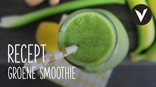 Groene Smoothie  Recept  VETJEBOL [upl. by Eninej]