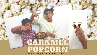 Popcorn With Candies  Werthers Originals popcorn  Easy Caramel Popcorn Recipe [upl. by Ailed]