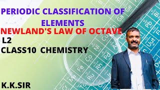 NEWLANDS LAW OF OCTAVE CLASS 10 CHEMISTRY  NCERT DELHI STATE BOARD  HBSE [upl. by Foscalina]