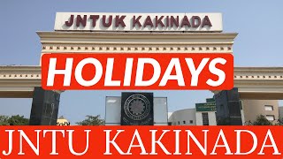 HOLIDAYS jntukupdates [upl. by Aihsram]