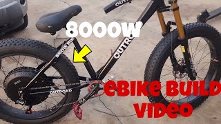 8000w diy ebike build video qs273 worlds first🤔🤔🤔🤔 [upl. by Lira214]