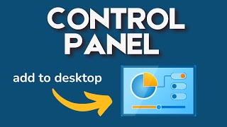 How to add Control Panel to Desktop on Windows 11 [upl. by Alehcim]