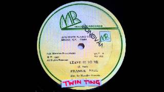 Frankie Paul  Leave It To Me [upl. by Esina]