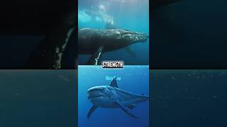 Humpback Whale vs Otodus Chubutensis animals paleontology 1v1 shark whale fyp sea [upl. by Garibull]